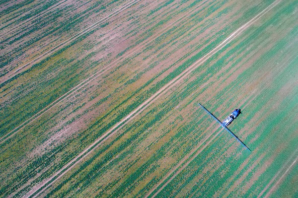 Luftaufnahme des Traktors — Stockfoto