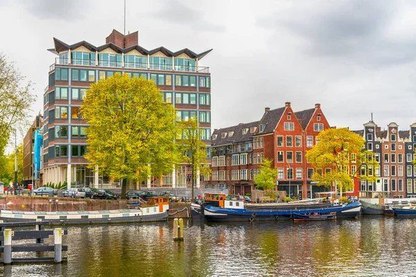 Великий Погляд Старі Історичні Амстердам — стокове фото