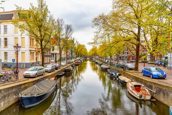 Μεγάλη Προβολή Για Παλιό Ιστορικό Άμστερνταμ — Φωτογραφία Αρχείου