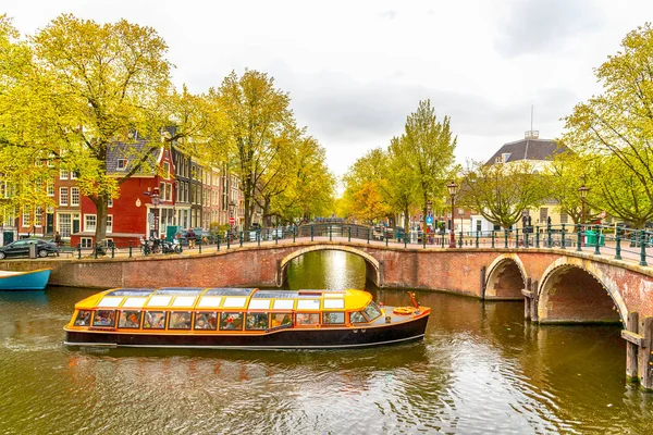 Amplia Vista Sobre Antiguo Ámsterdam Histórico —  Fotos de Stock