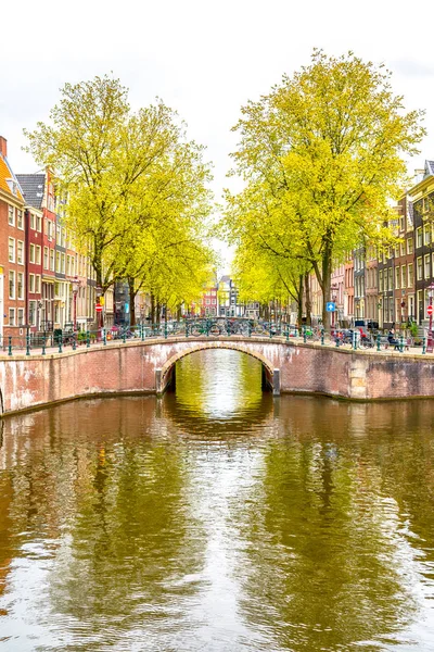 Grote Uitzicht Oude Historische Amsterdam — Stockfoto