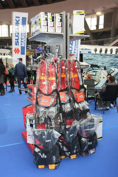 Water sport equipment at Belgrade nautical fair — Stock Photo, Image