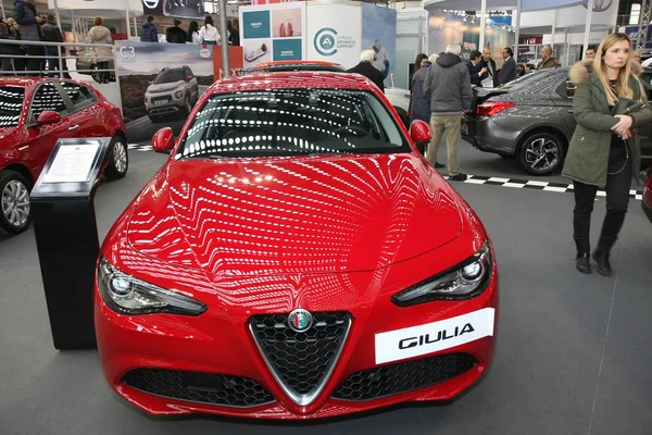 Alfa Romeo на автосалоне в Белграде — стоковое фото