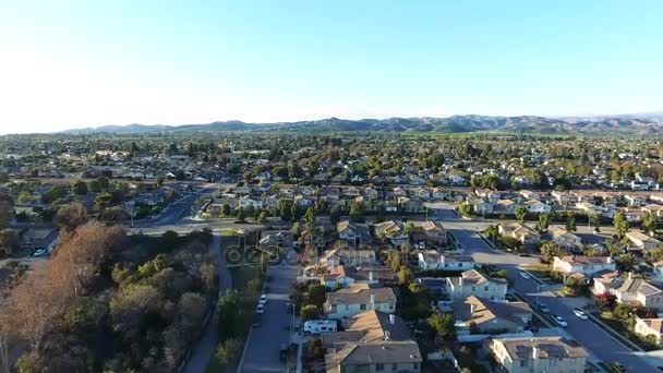 Drone Flyover - Neighborhood Aerial View — Stock Video