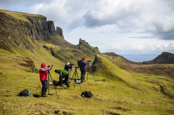 Werkstatt für Landschaftsfotografie, Insel des Himmels, stichelnder Berg. Großbritannien — Stockfoto