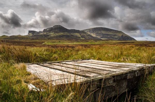 Insel des Himmels, ruhige Berge, Schottland malerische Landschaft. Großbritannien — Stockfoto