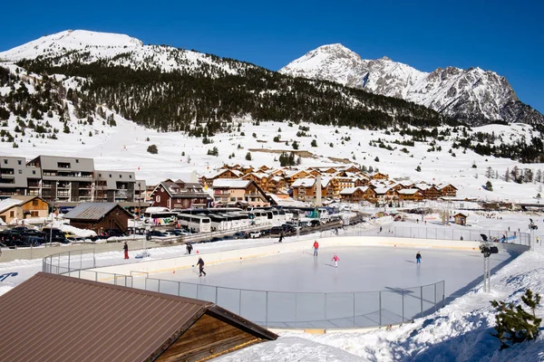 Pista Pattinaggio Montgenevre Sport Invernali Francia — Foto Stock