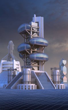 Oval yapıları ile fütüristik mimarisi