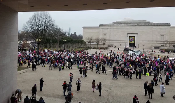 Washington Dc Jan 21, 2017, žen pochodu do Washingtonu — Stock fotografie