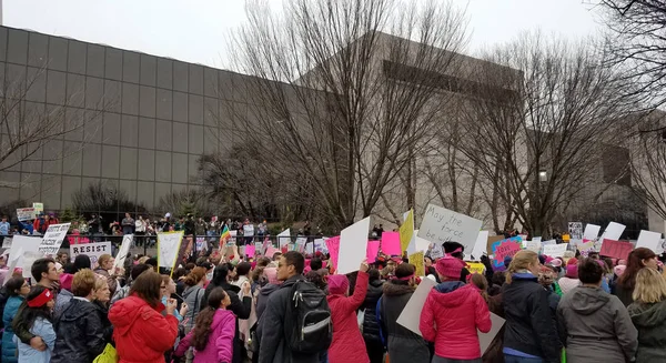 Washington Dc 21 Jan 2017, kvinnors mars på Washington — Stockfoto
