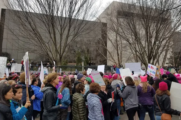 Washington DC 21 de enero de 2017, Marcha de las Mujeres en Washington — Foto de Stock