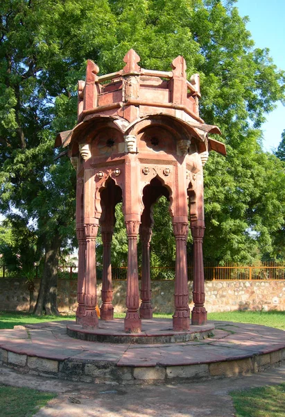 Кутб-Мінар пам'ятник сайту в Нью-Делі, Індія — стокове фото