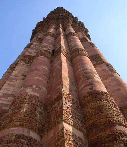 Yeni Delhi, Hindistan Qutb Minar anıt — Stok fotoğraf