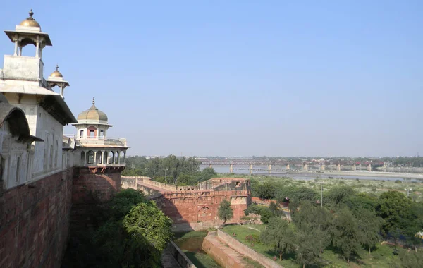 Detalhes de Fort Agra, norte da Índia — Fotografia de Stock