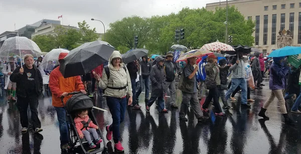 WASHINGTON DC - 22 DE ABRIL DE 2017 Marcha por la Ciencia — Foto de Stock