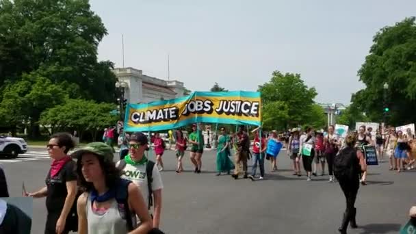 WASHINGTON DC - 29 de abril de 2017 Movimento Climático dos Povos — Vídeo de Stock