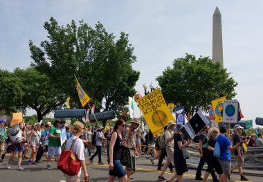 Washington Dc - 29 Nisan 2017 halklar iklim hareketi