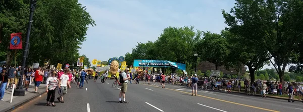 WASHINGTON DC - 29 de abril de 2017 Movimiento Climático de los Pueblos — Foto de Stock