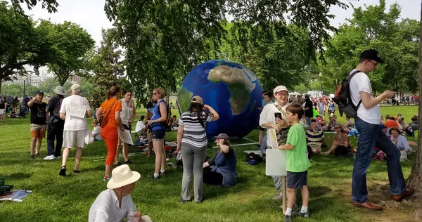 WASHINGTON DC - 29 de abril de 2017 Movimiento Climático de los Pueblos — Foto de Stock