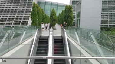 Singapur - 7 Mayıs 2017: Marina Bay Sands hotel