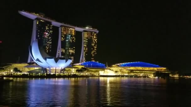 新加坡-2017 年 5 月 6 日： 全景在滨海湾 — 图库视频影像