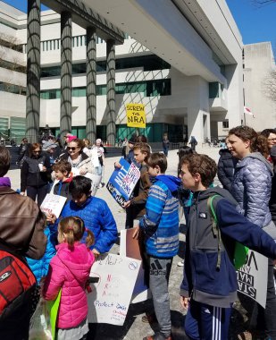 Washington, Dc, Amerika Birleşik Devletleri - 24 Mart 2018: Mart için hayatımızın protes