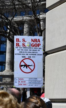 Washington, Dc, Amerika Birleşik Devletleri - 24 Mart 2018: Mart için hayatımızın protes