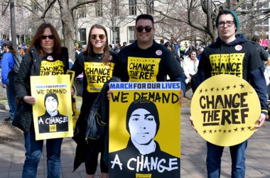 Washington, Dc, Amerika Birleşik Devletleri - 24 Mart 2018: Mart için hayatımızın protes