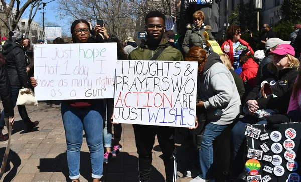 Washington, Dc, Usa - 24. března 2018: Březen pro Our Lives protes — Stock fotografie