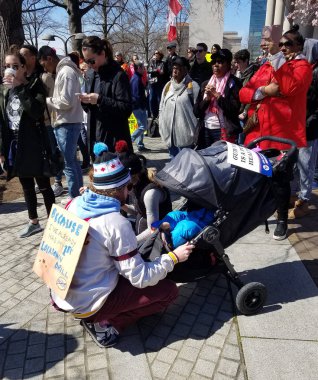 Bizim yaşamımız üzerinde 24 Mart Washington, Dc için Mart 