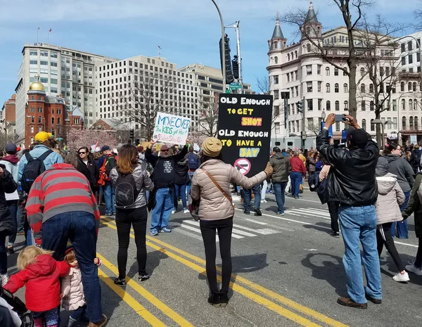 Pochod za naše životy na březen, 24 ve Washingtonu, Dc — Stock fotografie