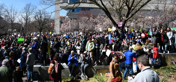 Marsz na nasze życie w dniu 24 marca w Washington, Dc — Zdjęcie stockowe