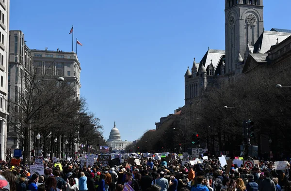 Marsz na nasze życie w dniu 24 marca w Washington, Dc — Zdjęcie stockowe