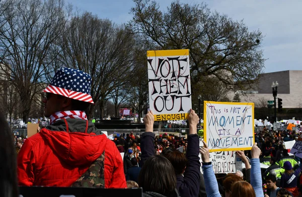 Marcha por nuestras vidas el 24 de marzo en Washington, DC —  Fotos de Stock