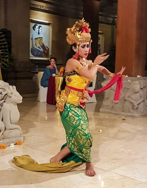 Balijski tancerz wykonuje Ramajana — Zdjęcie stockowe