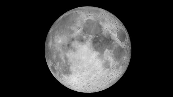 Fases Lunares Lleno Oscuro Cámara Lenta Para Los Fondos Exploración — Vídeo de stock