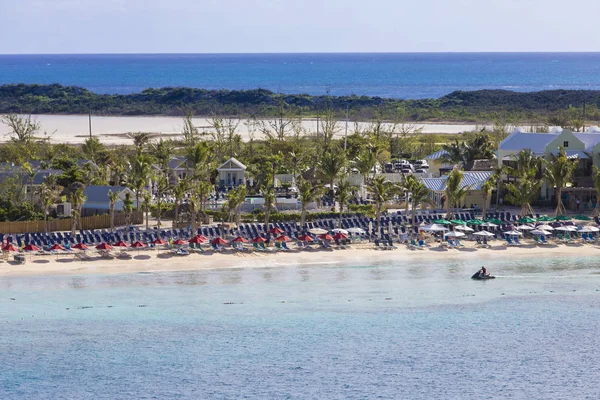 Vista do porto de cruzeiro e praias em Grand Turk . — Fotografia de Stock