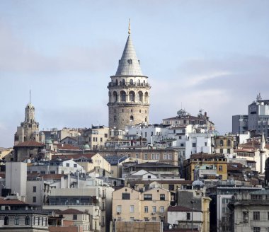 Galata Kulesi Istanbul ve çevresindeki evlerde görünümünü