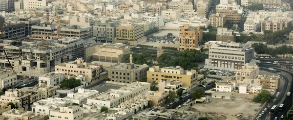 Antenowe Panorama Miasta Dubaj Zjednoczone Emiraty Arabskie — Zdjęcie stockowe