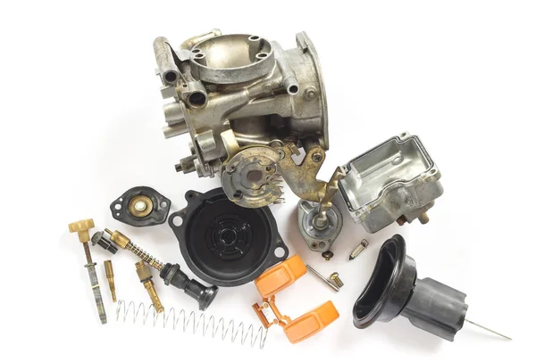 Motosiklet bölümü sökme eski karbüratör.