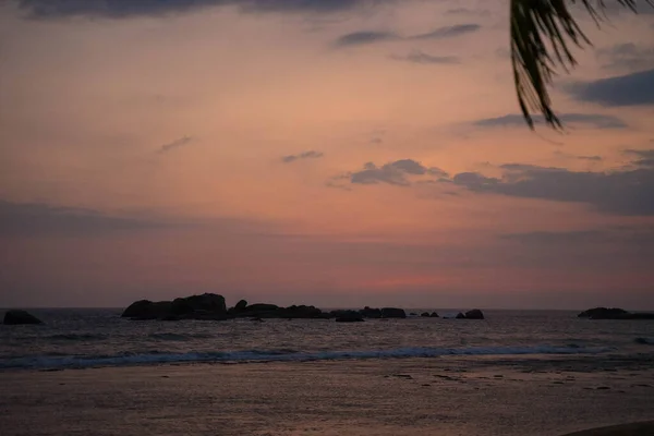 Sunset Coast Indian Ocean Sri Lanka — Stock Photo, Image