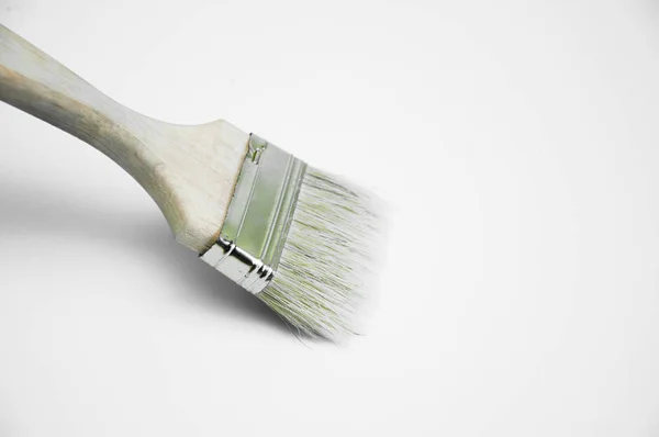 Brosses Peinture Sur Fond Blanc Réparations — Photo