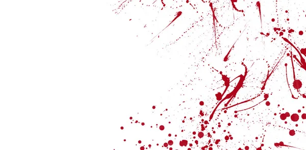 Красные Брызги Пятна Пятна Белом Фоне Иллюстрация — стоковое фото