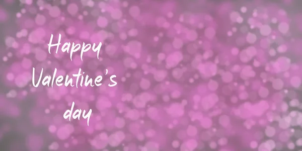 Delicate Pink Background Valentine Day Inscription White Letters — Stock Photo, Image