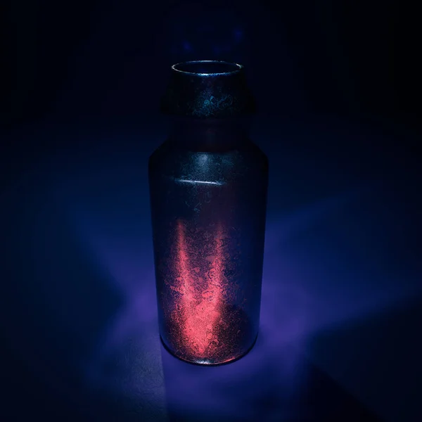 Misterioso bottiglia pozione elisir — Foto Stock