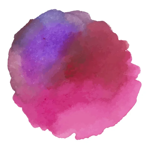 Taches d'aquarelle rondes sur fond blanc — Image vectorielle