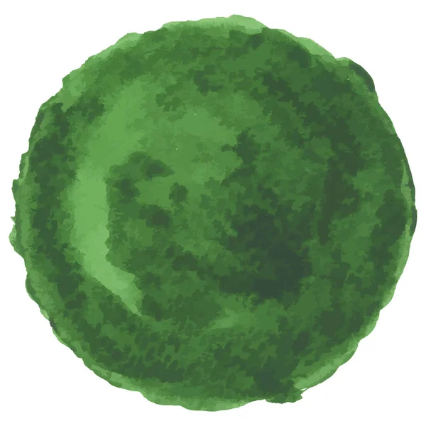 Astratto Acquerello puntini verde scuro — Vettoriale Stock