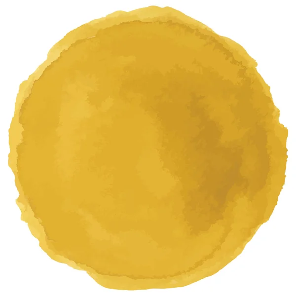 Absztrakt akvarell sárga kézzel festett pontok — Stock Vector
