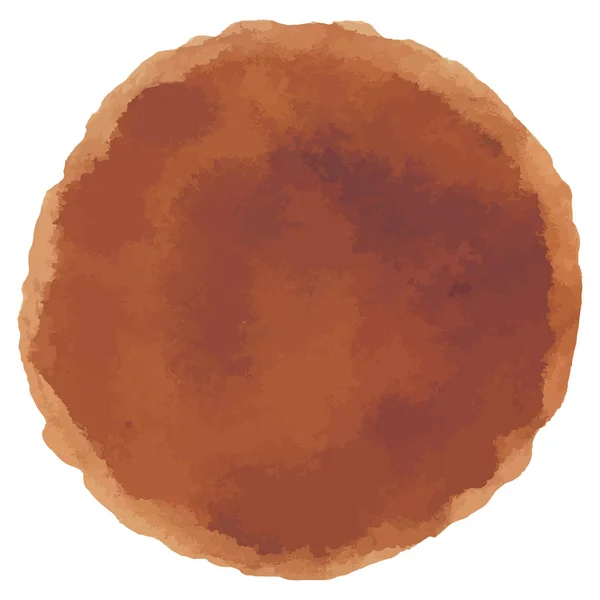Abstracto acuarela marrón pintado a mano puntos — Vector de stock