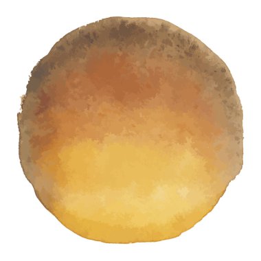 Parlak kahverengi vektör suluboya afiş leke